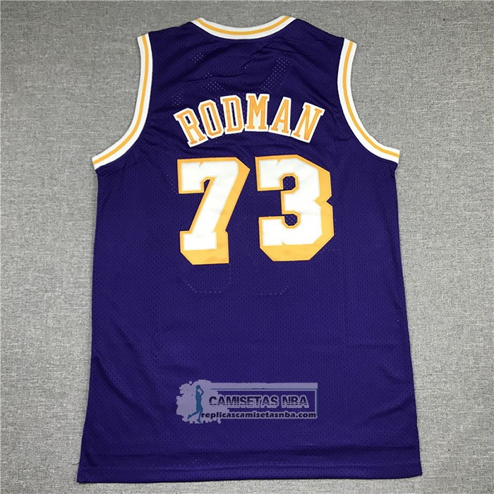 Camiseta Los Angeles Lakers Dennis Rodman Mitchell & Ness 1998-99 Violeta